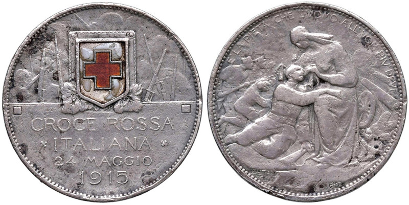 Vittorio Emanuele III (1900-1946) Moneta/Medaglia 24 maggio 2 Lire 1915 Croce Ro...