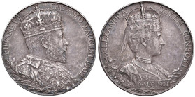 GRAN BRETAGNA Edoardo VII (1901-1910) Medaglia 1902 Incoronazione - AG (g 12,74 - Ø 30 mm)
BB+