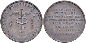 MILANO Francesco I (1815-1859) Medaglia 1816 per la visita alla zecca - Turricchia 13 (g 22,85) AE
BB-SPL
