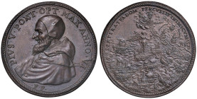 Pio VI (1566-1572) Medaglia 1571 A. VI Vittoria di Lepanto - AE (g 25,42 - Ø 36 mm) Riconio
FDC