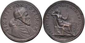 Sisto V (1585-1590) Medaglia - Opus: Fragni e Cesati - AE (g 28,39 - Ø 36 mm) RR Colpetti al bordo
SPL