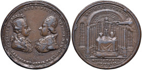 Pio VI (1775-1799) Medaglia 1782 viaggio a Vienna - (g 38,70 - Ø 44 mm) AE R
qBB