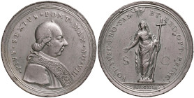 Pio VI (1775-1799) Medaglia A. VIII - (g 55,00 - Ø 52 mm) PB Colpetti al bordo
BB