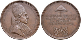 Pio VII (1800-1823) Medaglia 1805 per la visita alla zecca di Parigi - Opus: Droz ; Denon - Bram. 2192; Turrucchia 405 - (g 31,55 - Ø 40 mm) AE
SPL+