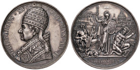 Gregorio XVI (1831-1846) Medaglia A. II - Opus: Cerbara - AG (g 32,33 - Ø 43 mm) R Intento di foratura e graffietti da pulizia
qSPL