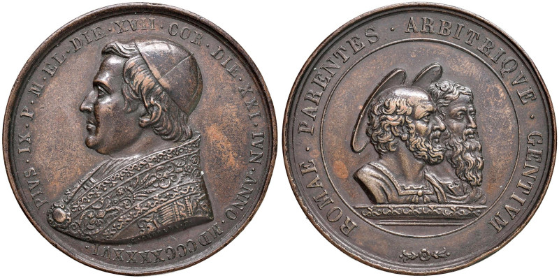 Pio IX (1846-1878) Medaglia 1846 - Opus: Cerbara - AE (g 34,31 - Ø 33 mm) Colpi ...