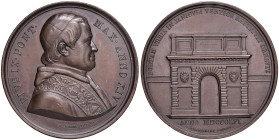 Pio IX (1846-1878) Medaglia 1856 nuova porta nel quartiere gianicolense - Opus: Girometti - AE (g 32,92 - Ø 43 mm)
qFDC