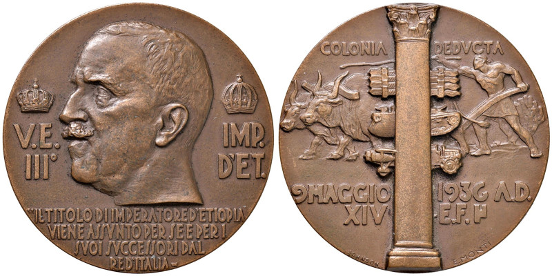 Vittorio Emanuele III Imperatore d'Etiopia (1936-1941) Medaglia Vittorio Emanuel...