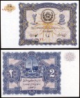 SH 1315 (1936). Afganistán. Ministerio de Finanzas. 2 afghanis. (Pick 15). Monumento a la Independencia en reverso. Escaso y más así. S/C-.