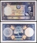 SH 1318 (1939). Afganistán. Banco de Afganistán. 50 afghanis. (Pick 25a). Rey Muhammad Zahir. Escaso. S/C-.