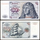 1960. Alemania Occidental. Banco Federal. 10 deutsche mark. (Pick 19a). 2 de enero. S/C-.