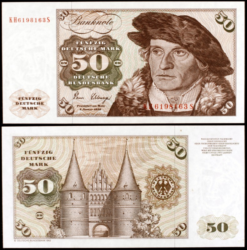 1980. Alemania Occidental. Banco Federal. 50 deutsche mark. (Pick 33d). 2 de ene...