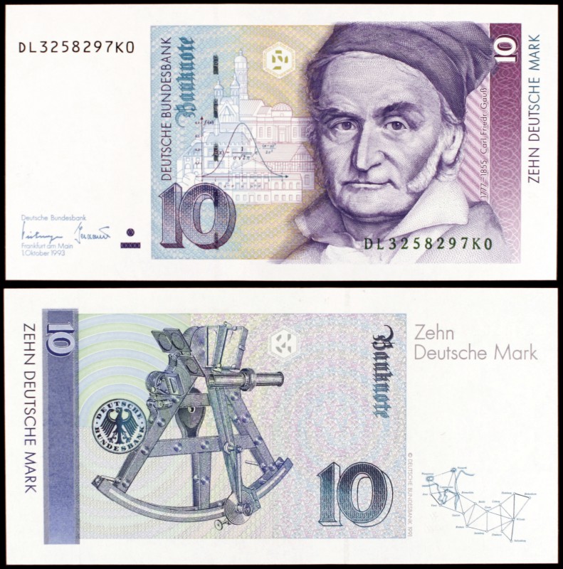 1993. Alemania Occidental. Banco Federal. 10 deutsche mark. (Pick 38c). 1 de oct...