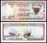 1964. Bahréin. Caja de Conversión. 1/2 dinar. (Pick 3a). S/C-.