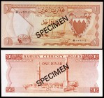 1964. Bahréin. Caja de Conversión. 1 dinar. (Pick 4s). Ruinas de la Mezquita de Khamis. SPECIMEN. S/C.