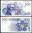 s/d (1981-81). Bélgica. Banco Nacional. 500 francos. (Pick 141a). Constantin Mennier. Escaso. S/C.
