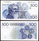 s/d (1980-81). Bélgica. Banco Nacional. 500 francos. (Pick 141a). Constantin Mennier. Escaso. S/C.