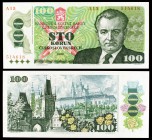 1989. Checoslovaquia. Banco Estatal. 100 coronas. (Pick 97) Klement Gottwald. S/C.