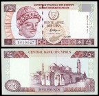 1997. Chipre. Banco Central. 5 libras. (Pick 58). 1 de febrero. S/C.