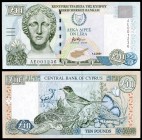 2001. Chipre. Banco Central. 10 libras. (Pick 62c). 1 de febrero. S/C.