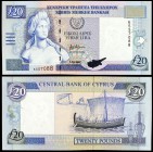1997. Chipre. Banco Central. 20 libras. (Pick 63a). 1 de octubre. Muy escaso. S/C.