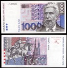 1993. Croacia. Banco Nacional. 1000 kuna. (Pick 35a). 31 de octubre, Ante Starcevic. Raro. S/C.