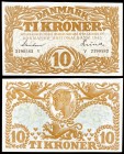 1943. Dinamarca. Banco Nacional. 10 coronas. (Pick 31p). S/C-.