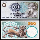 (20)08. Dinamarca. Banco Nacional. 200 coronas. (Pick 62f). Johanne Luise Heiberg. S/C.
