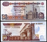 2001. Egipto. Banco Central. 50 libras. (Pick 66). Mezquita. S/C-.