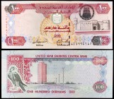 2003 / AH 1423. Emiratos Árabes Unidos. Banco Central. 100 dirhams. (Pick 30a). Dubai Trade Center. Escaso. S/C.