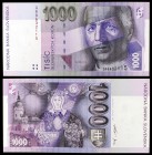 1997. Eslovaquia. Banco Nacional. 1000 coronas. (Pick 24c). 1 de agosto, Andrej Hlinka. Serie G. S/C.