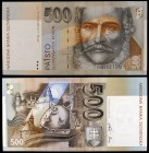 1996. Eslovaquia. Banco Nacional. 500 coronas. (Pick 27a). 31 de octubre, Ludovit Stúr. Serie F. S/C.