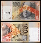 1993. Eslovaquia. Banco Nacional. 100 coronas. (Pick 36). 1 de septiembre, Madona Majstra Paula. Serie A. S/C.