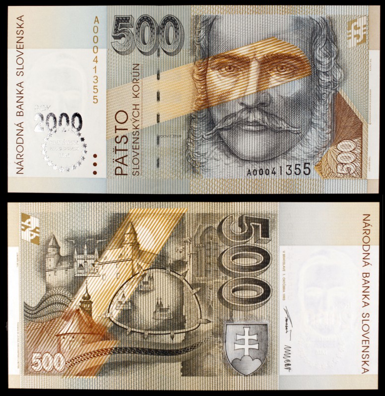 1993. Eslovaquia. Banco Nacional. 500 coronas. (Pick 38). 1 de octubre, Ludovit ...