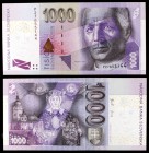 2002. Eslovaquia. Banco Nacional. 1000 coronas. (Pick 42). 10 de junio, Andrej Hlinka. Serie P. Escaso. S/C.