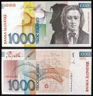 1993. Eslovenia. Banco de Eslovenia. 1000 tolarjev. (Pick 18a). 1 de junio, France Preseren. S/C.