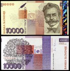 2000. Eslovenia. Banco de Eslovenia. 10000 tolarjev. (Pick 24). 15 de enero, I. Cankar. Escaso. S/C.