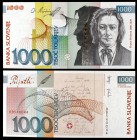2003. Eslovenia. Banco de Eslovenia. 1000 tolarjev. (Pick 29). France Preseren. S/C.