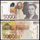 2004. Eslovenia. Banco de Eslovenia. 5000 tolarjev. (Pick 33b). 15 de enero, Ivana Kobilca. S/C-.