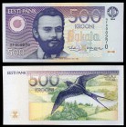 1994. Estonia. Banco de Estonia. 500 coronas. (Pick 80a). Carl Robert Jakobson. Escaso. S/C.