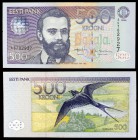1996. Estonia. Banco de Estonia. 500 coronas. (Pick 81a). Carl Robert Jakobson. Escaso. S/C.