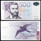 2000. Estonia. Banco de Estonia. 500 coronas. (Pick 83a). Carl Robert Jakobson Escaso. S/C.