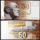 1986 (1991). Finlandia. Banco de Finlandia. 50 marcos. (Pick 118). Alvar Aalto. S/C.