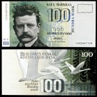 1986 (1991). Finlandia. Banco de Finlandia. 100 marcos. (Pick 119). Jean Sibelius. S/C.