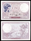 1940. Francia. Banco de Francia. 5 francos. (Pick 83). 28 de noviembre. EBC-.