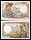 1941. Francia. Banco de Francia. 50 francos. (Pick 93). 13 de marzo, Jacques Coeur. Tres puntos de aguja. (S/C-).
