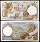 1941. Francia. Banco de Francia. 100 francos. (Pick 94). 9 de enero, Maximilieu de Béthune, primer duque de Sully. S/C-.