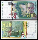 1994. Francia. Banco de Francia. 500 francos. (Pick 160a). Marie y Pierre Curie. Escaso. S/C.