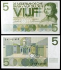 1966. Holanda. De Nederlandsche Bank. 5 gulden. (Pick 90a). 26 de abril, Joost von den Vondel. S/C.