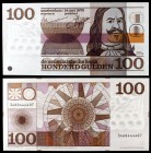 1970. Holanda. De Nederlandsche Bank. 100 gulden. (Pick 93a). 14 de mayo, Michiel Adriaensz de Ruyler. Muy escaso. S/C.